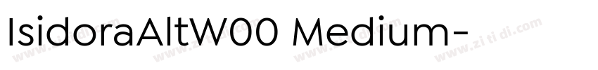 IsidoraAltW00 Medium字体转换